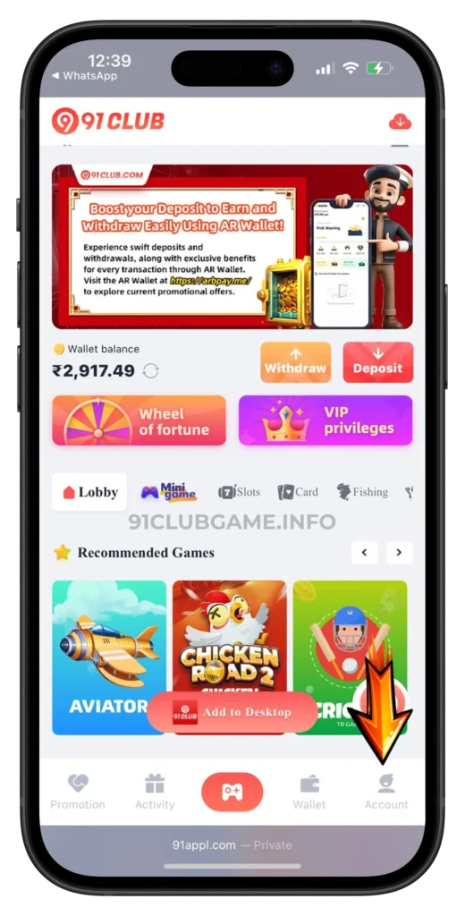 91club-account